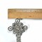 Elegant Dangling Rhinestone Crown Brooch for Bridal Dresses Jewelry 7.5 x 3 Inch
